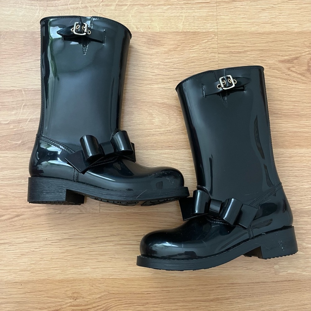 Valentino Black rain boots